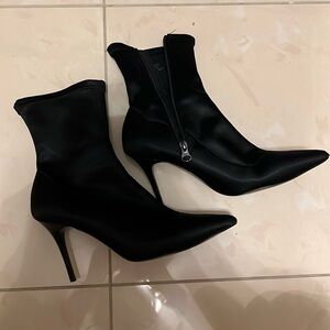 kitten pointed toe heel sock boots topshop